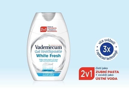 Zubní pasty Vademecum 2v1